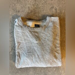 J. Crew Light Gray Knit Goods Crewneck Sweater Large
